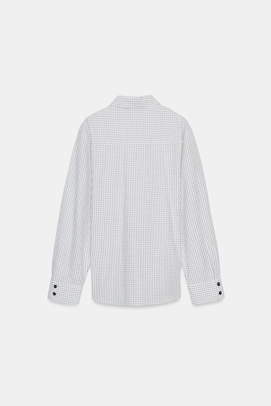 CHEMISE À CARREAUX AVEC NŒUD