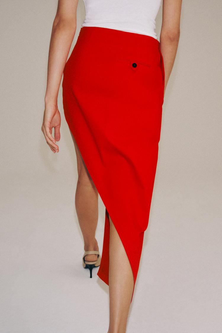 JUPE ASYMÉTRIQUE À POCHES ZW COLLECTION