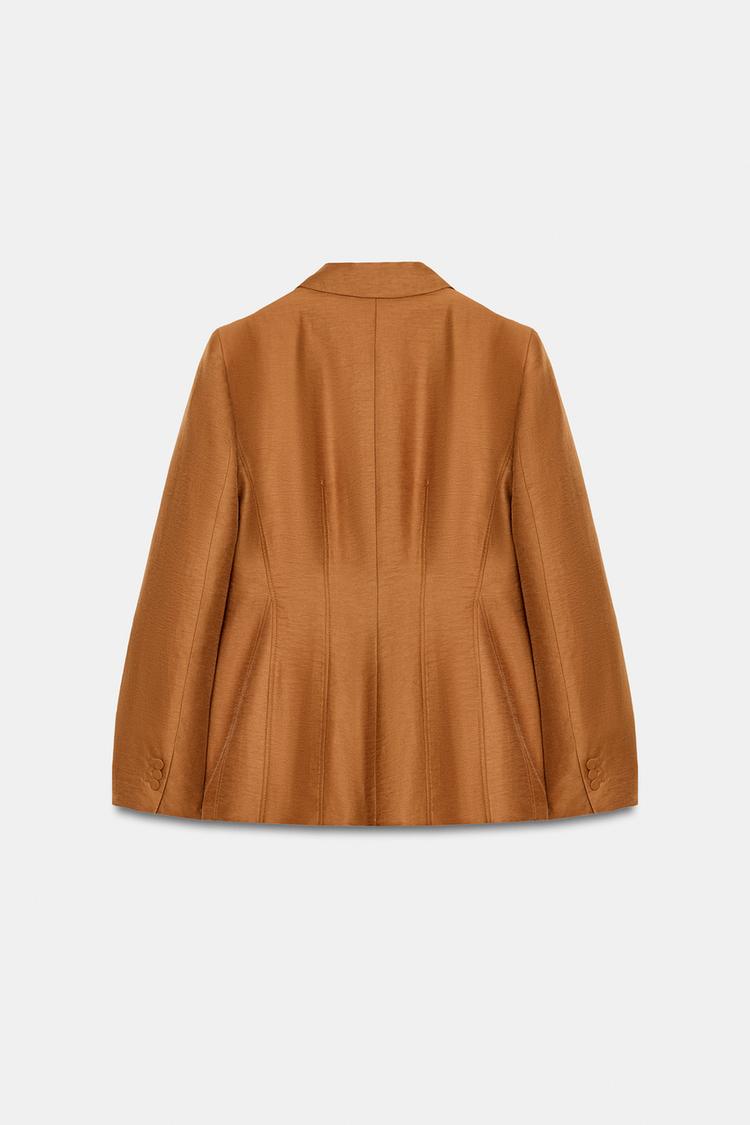 VESTE AVEC LIN BOUTON REVÊTU ENSEMBLE