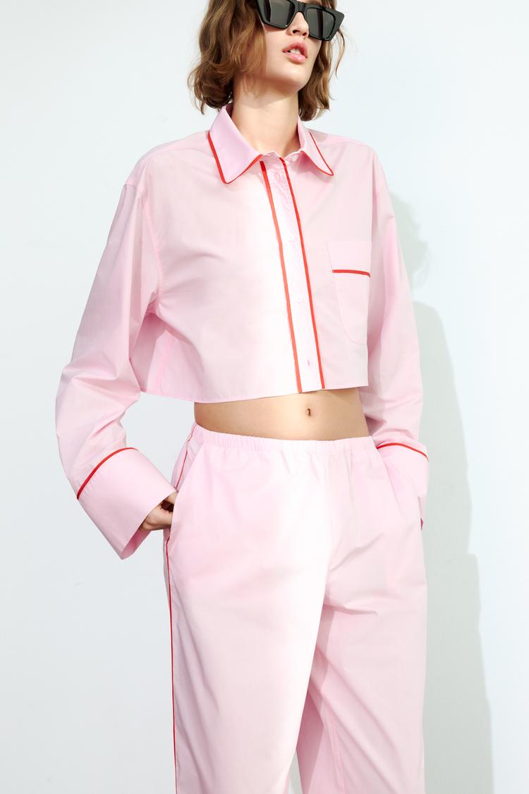 PANTALON STYLE PYJAMA À LISÉRÉ