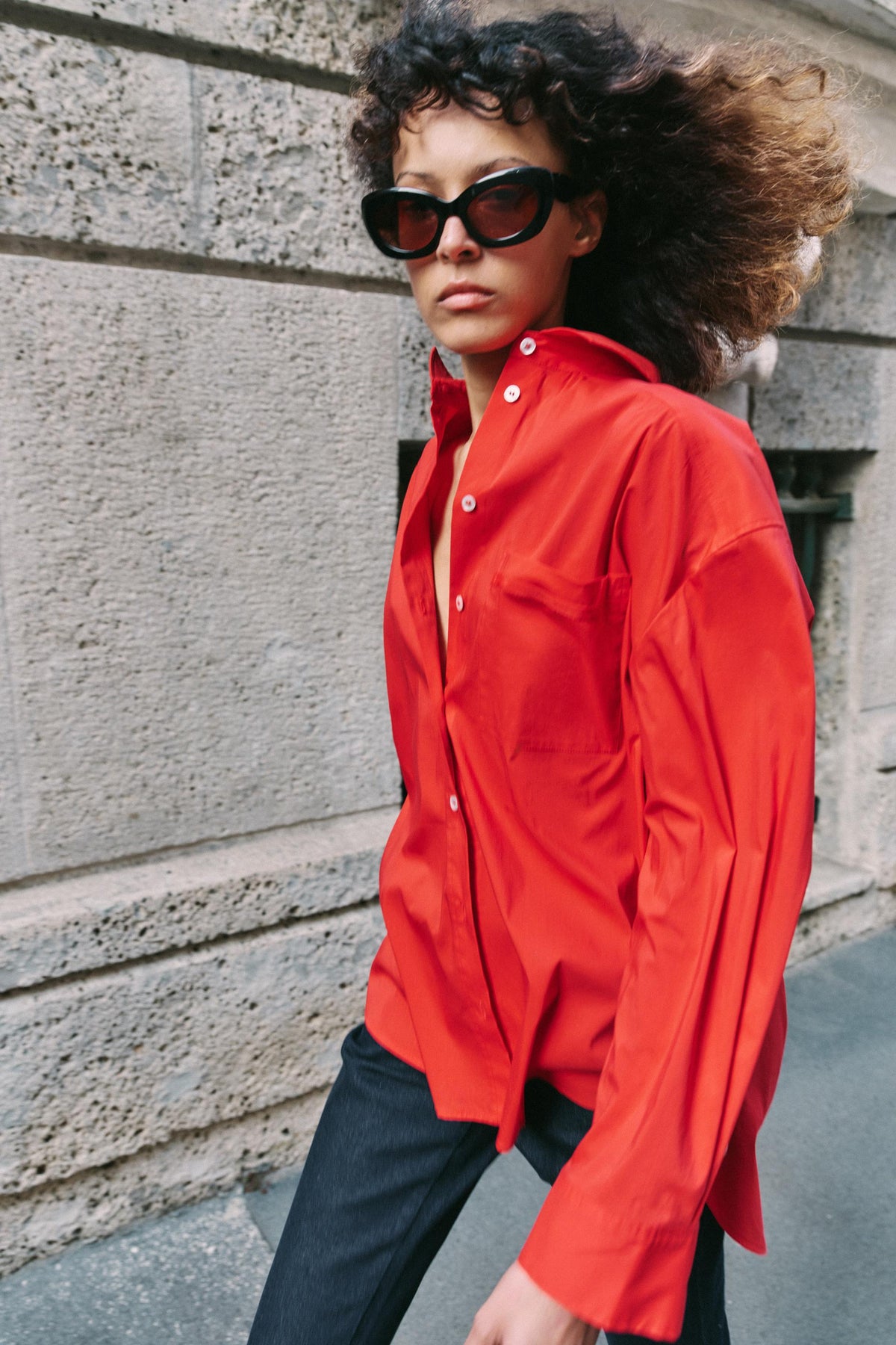 OVERSIZE POPLIN SHIRT