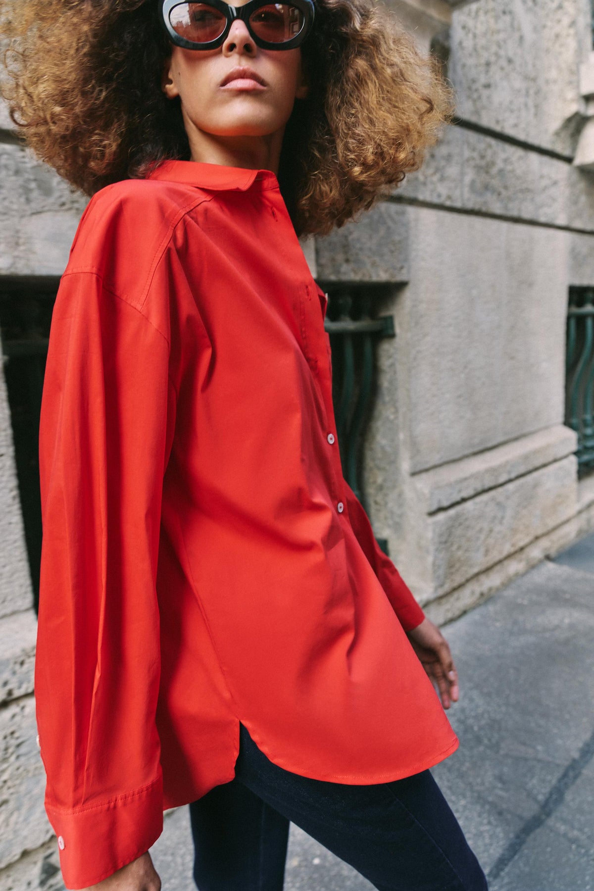 OVERSIZE POPLIN SHIRT