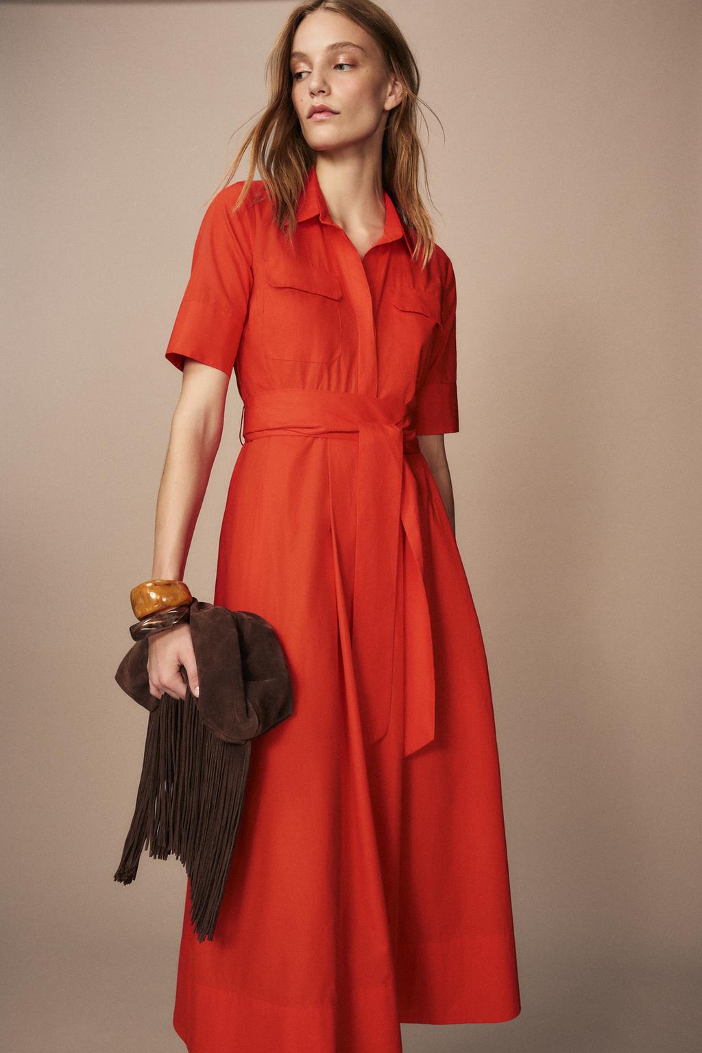 ZW COLLECTION POPLIN DRESS