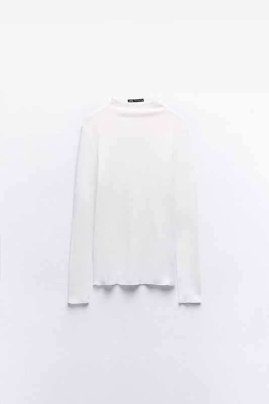 T-SHIRT SEMI-TRANSPARENT EN COTON