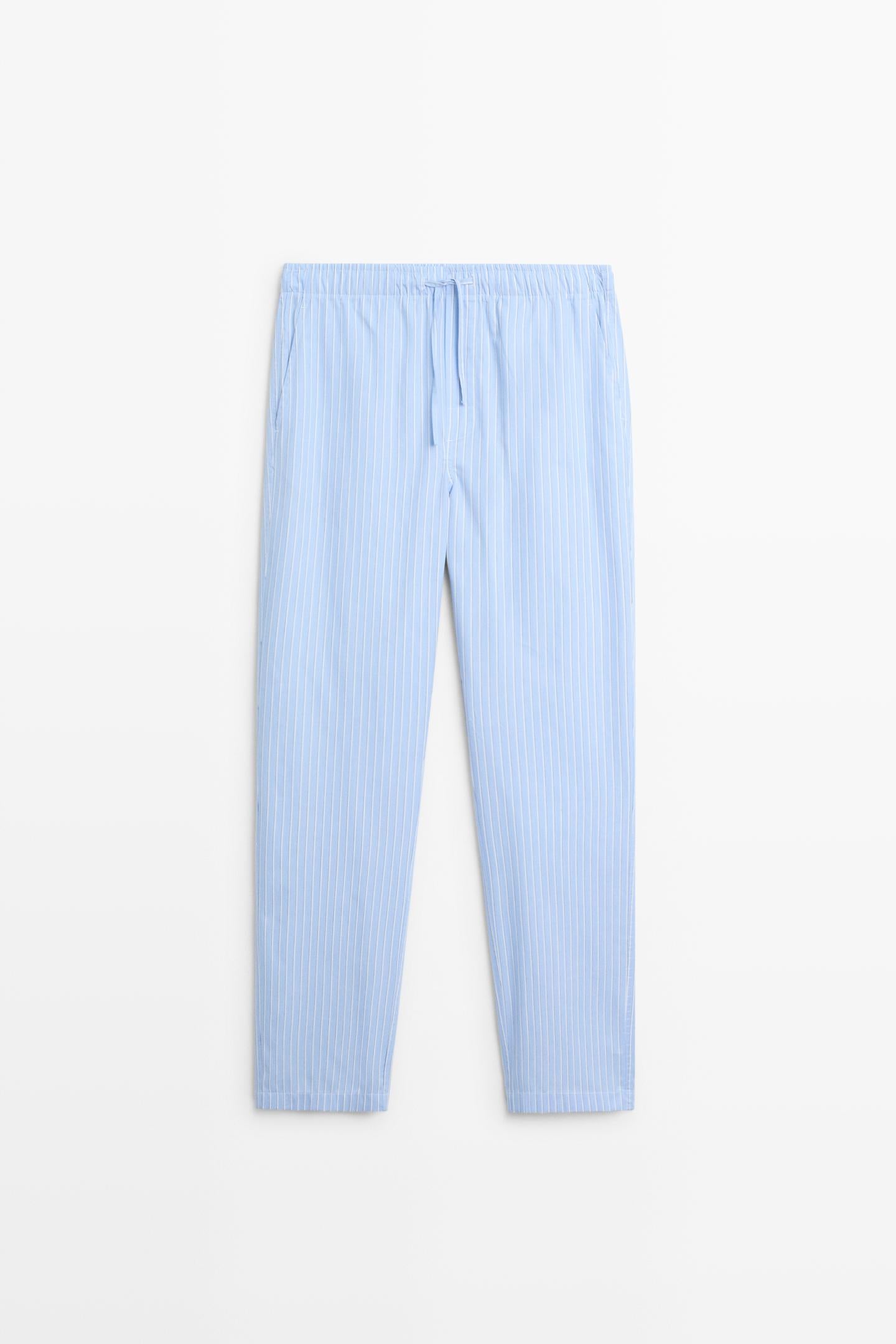PYJAMA T-SHIRT MANCHES COURTES PANTALON RAYURES UNISEXE