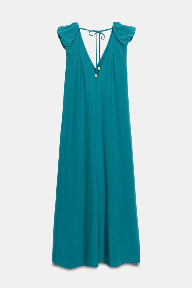 ROBE LONGUE ÉPAULES MARQUÉES