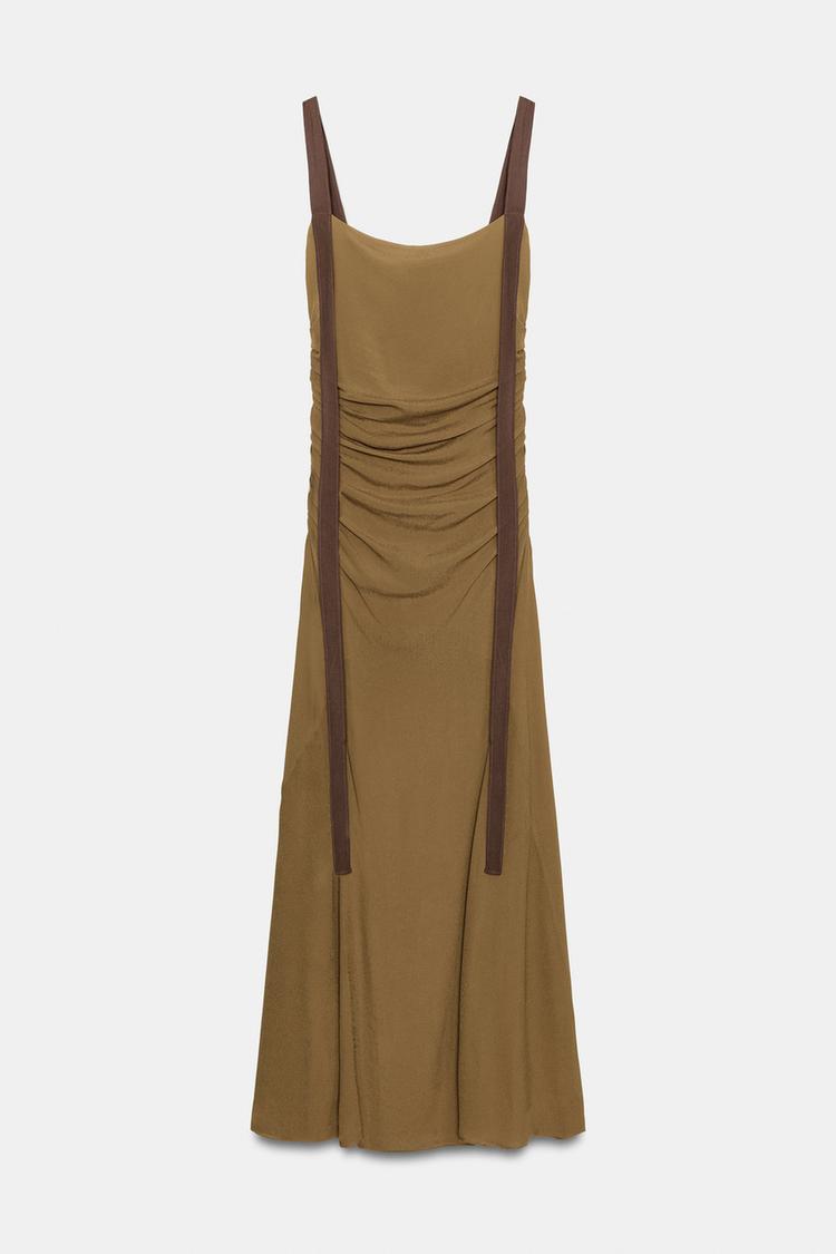 ROBE DRAPÉE EN GEORGETTE