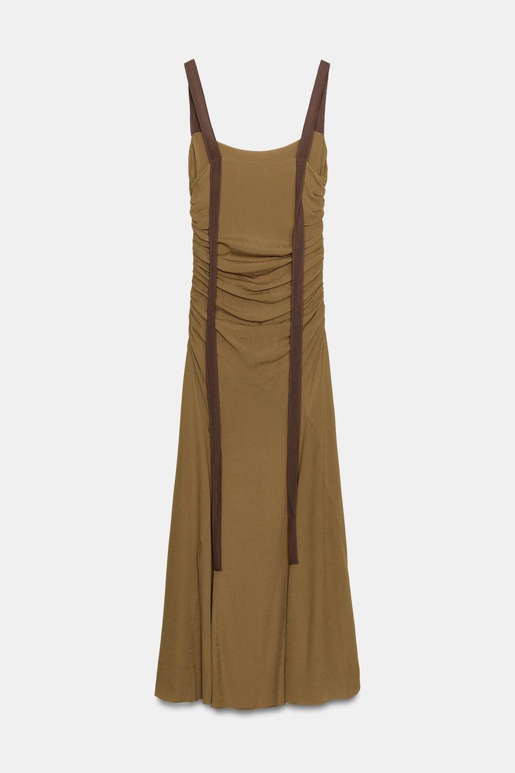 ROBE DRAPÉE EN GEORGETTE