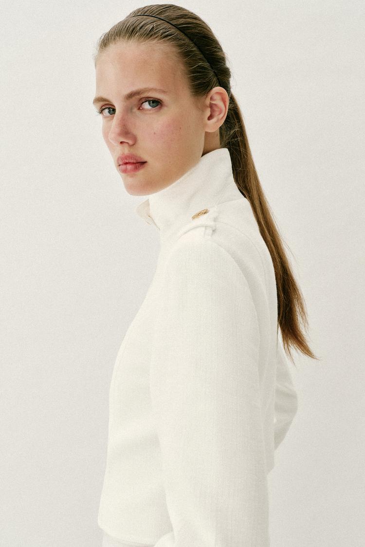BLAZER CROISÉ BOUTON DORÉ