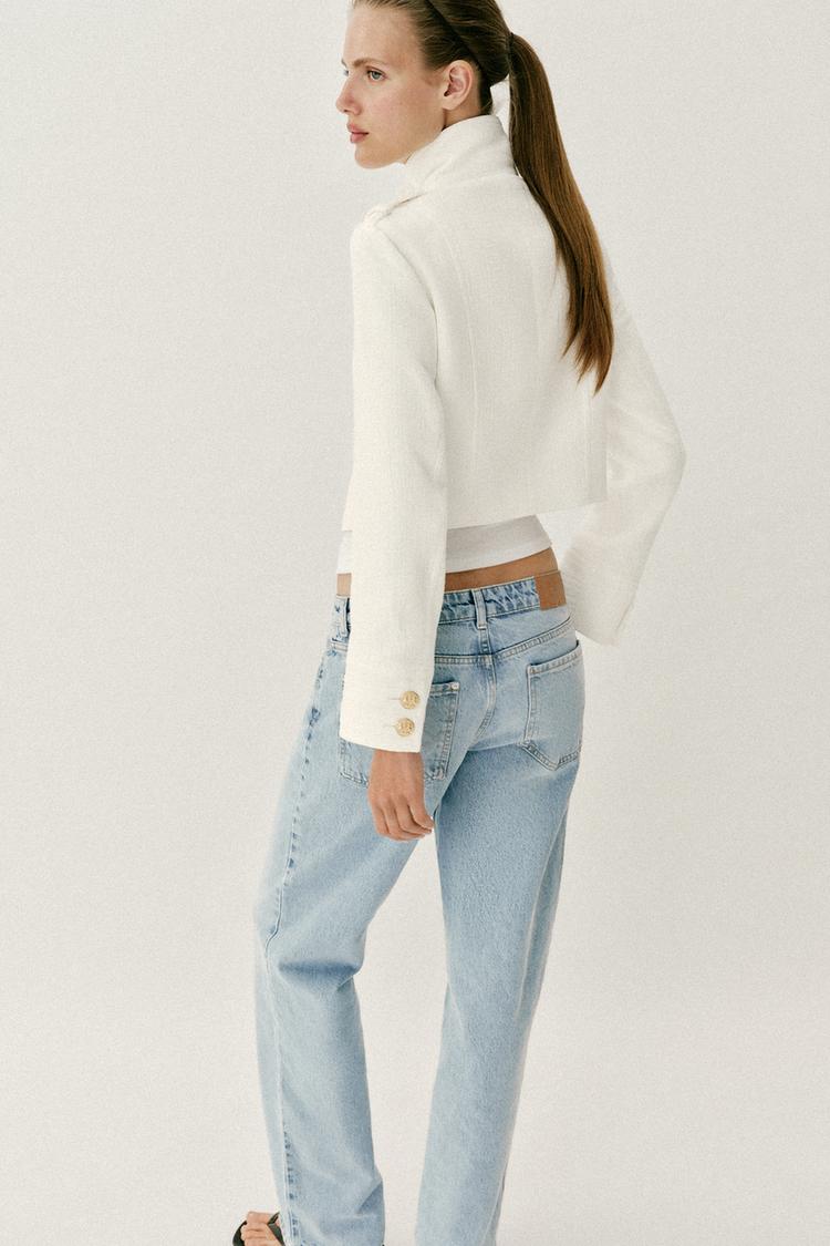 BLAZER CROISÉ BOUTON DORÉ