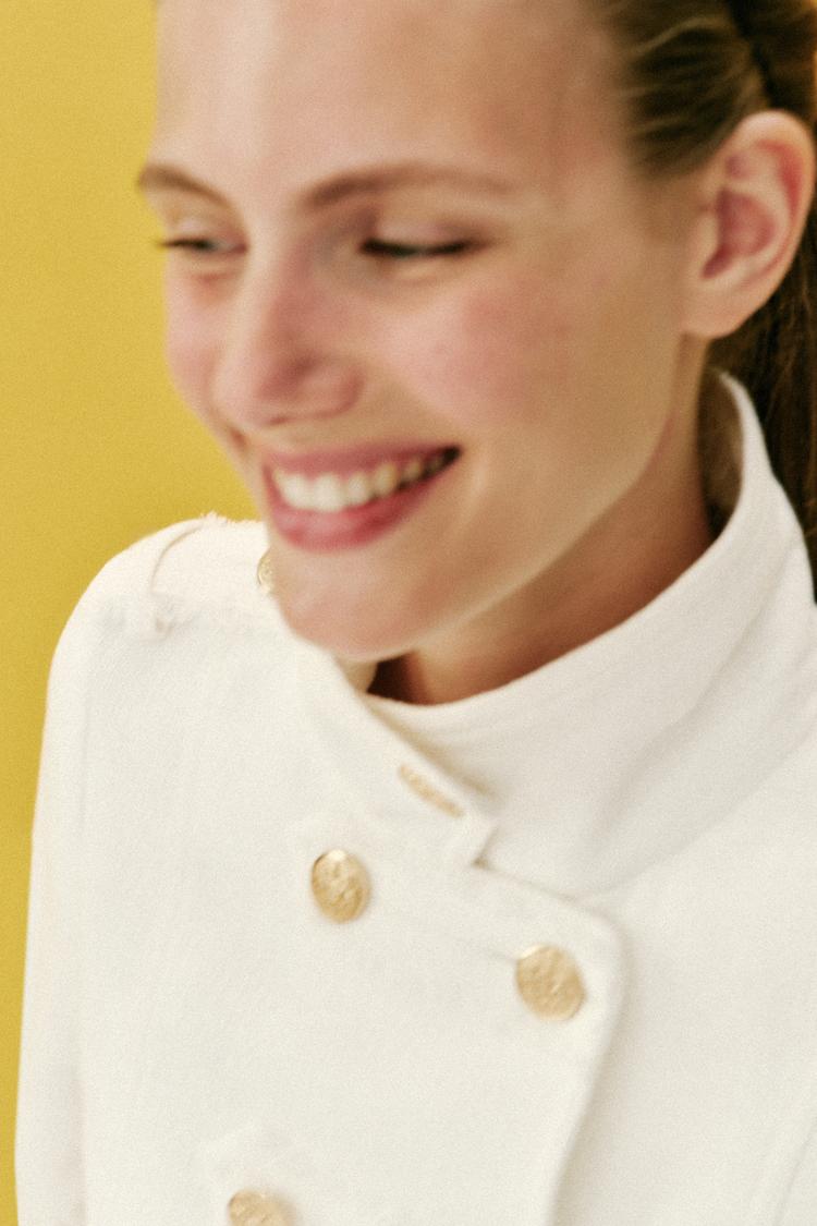 BLAZER CROISÉ BOUTON DORÉ