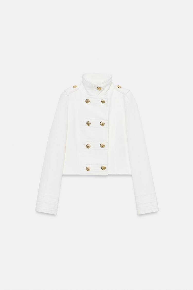BLAZER CROISÉ BOUTON DORÉ