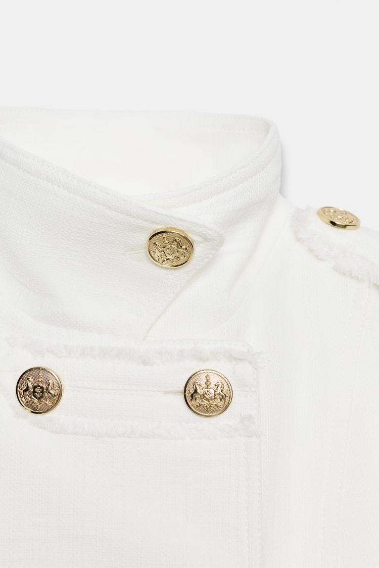 BLAZER CROISÉ BOUTON DORÉ