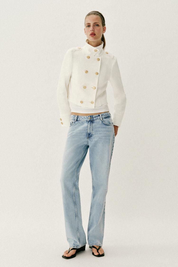 BLAZER CROISÉ BOUTON DORÉ