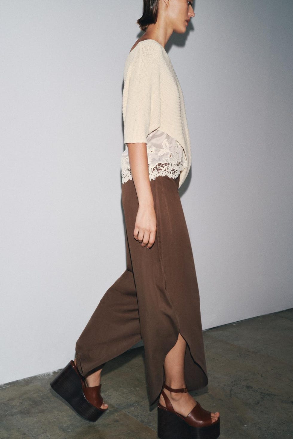 PANTALON LIN À OUVERTURES ZW COLLECTION