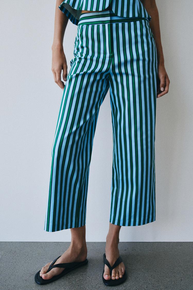 JUPE-CULOTTE À RAYURES