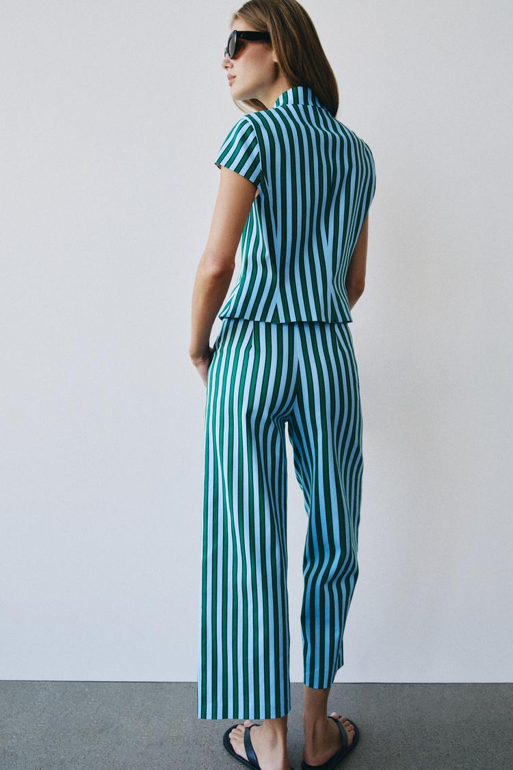 JUPE-CULOTTE À RAYURES
