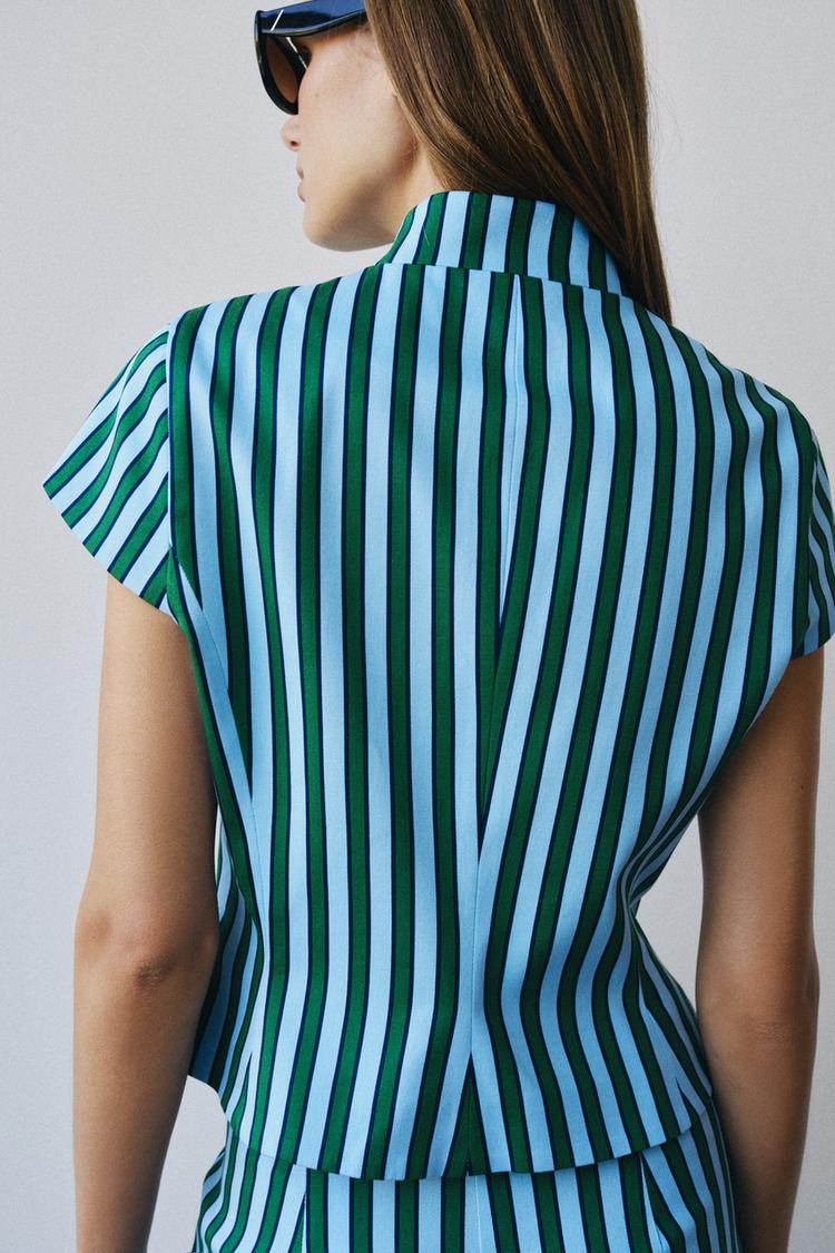JUPE-CULOTTE À RAYURES