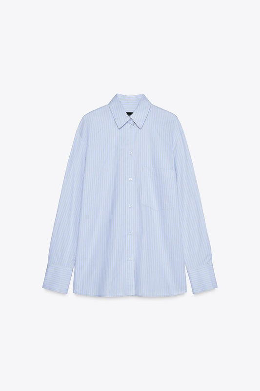 CHEMISE OVERSIZE À RAYURES ZW COLLECTION