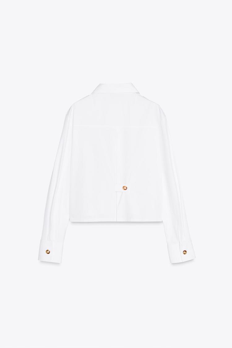 ENSEMBLE CHEMISE COURTE EN POPELINE | PANTALON STYLE JUPE-CULOTTE