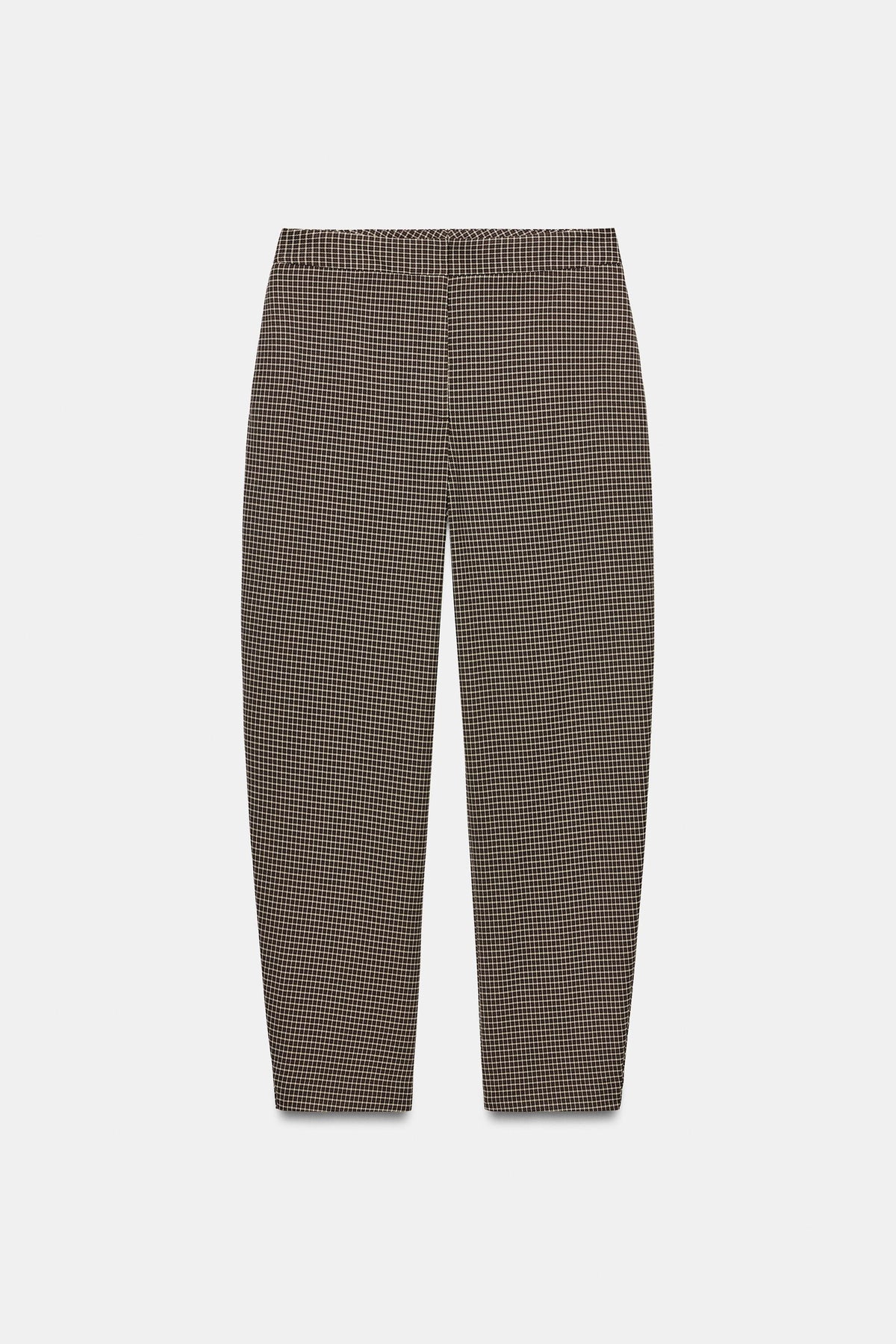 ENSEMBLE CROPPED CHECK BLAZER | CHECK TROUSERS