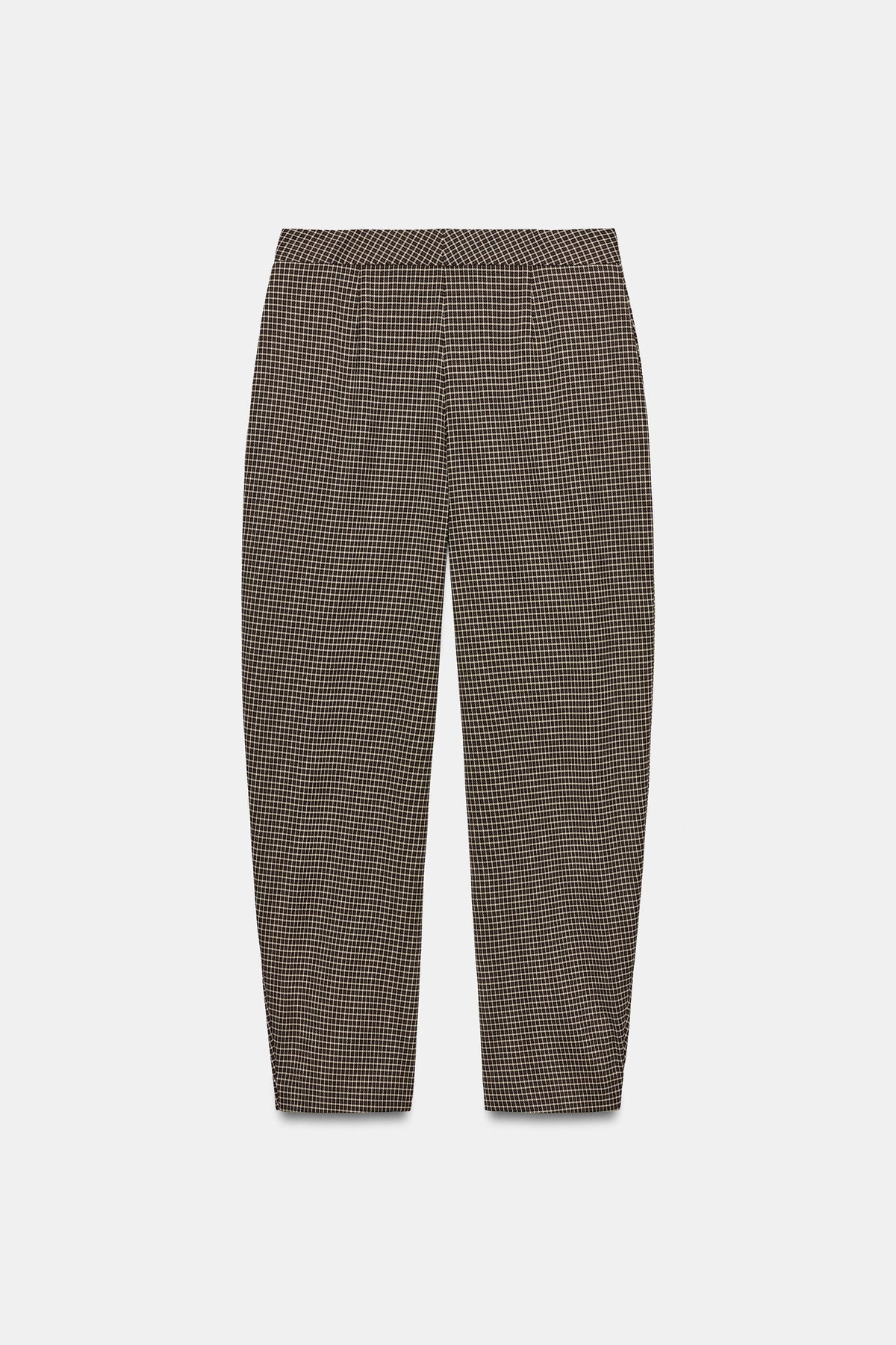 ENSEMBLE CROPPED CHECK BLAZER | CHECK TROUSERS