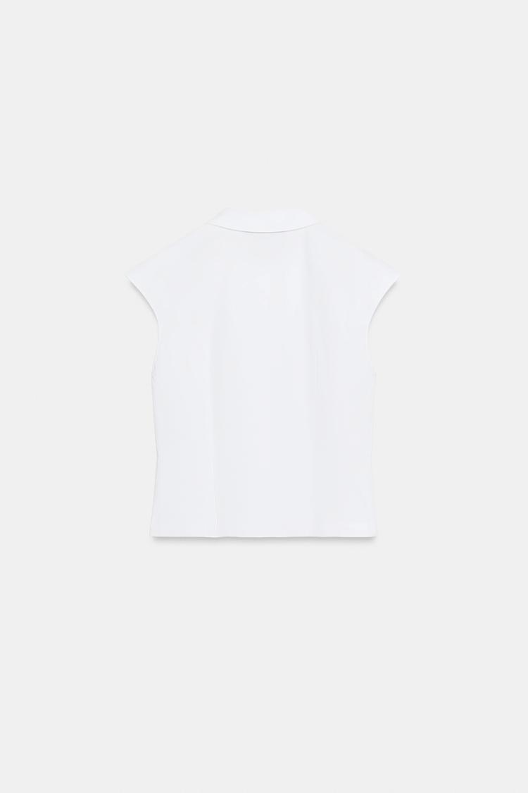 TOP GABARDINE BOUTONS