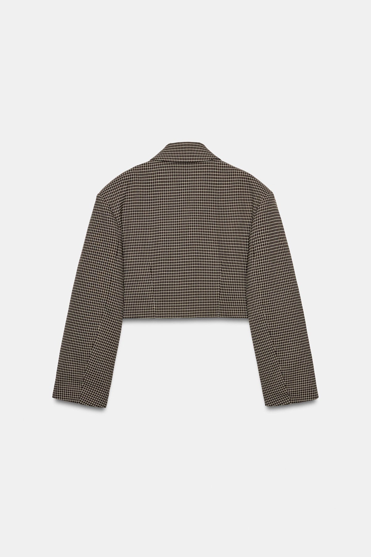 ENSEMBLE CROPPED CHECK BLAZER | CHECK TROUSERS