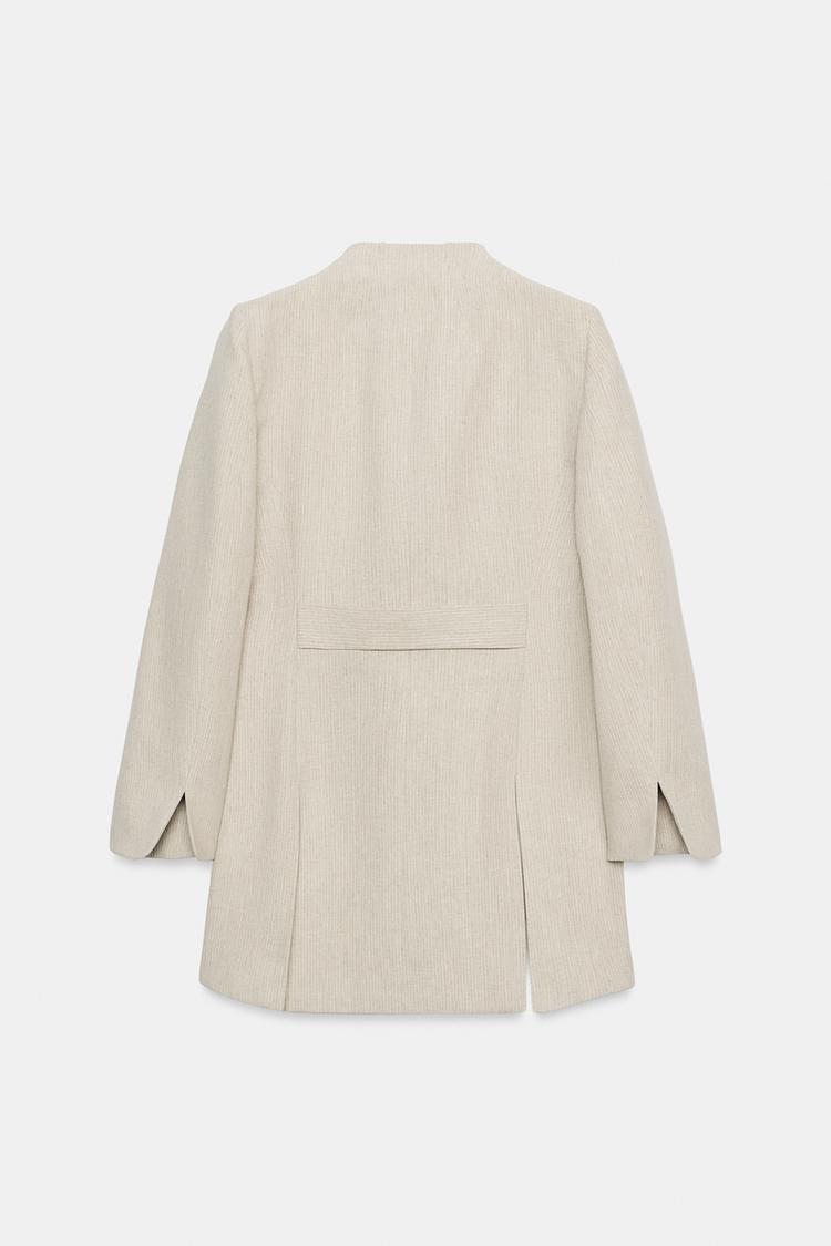 BLAZER LONGUE À RAYURES ZW COLLECTION