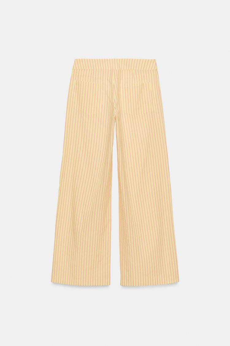 PANTALON DROIT À RAYURES