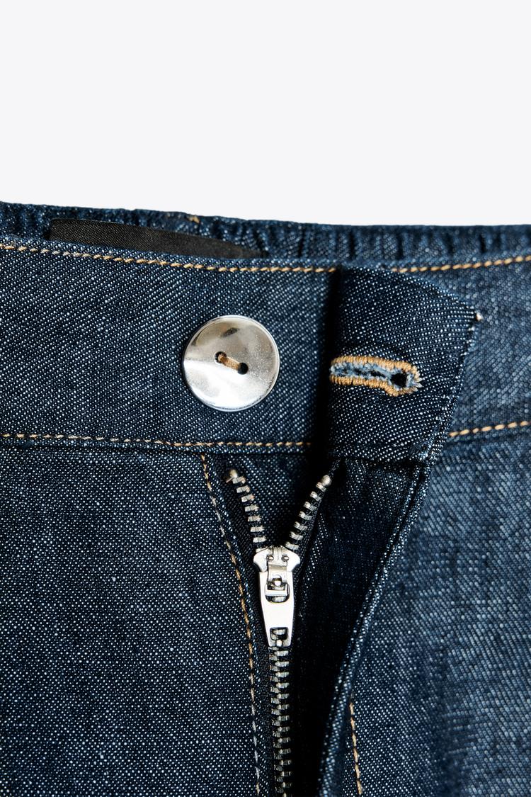 ENSEMBLE CHEMISE À CORDONS AVEC LIN | PANTALON À JAMBES LARGES