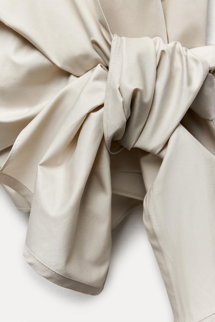 ENSEMBLE CHEMISE CACHE-COEUR AVEC NOEUD | PANTALON COLLECTION ZW