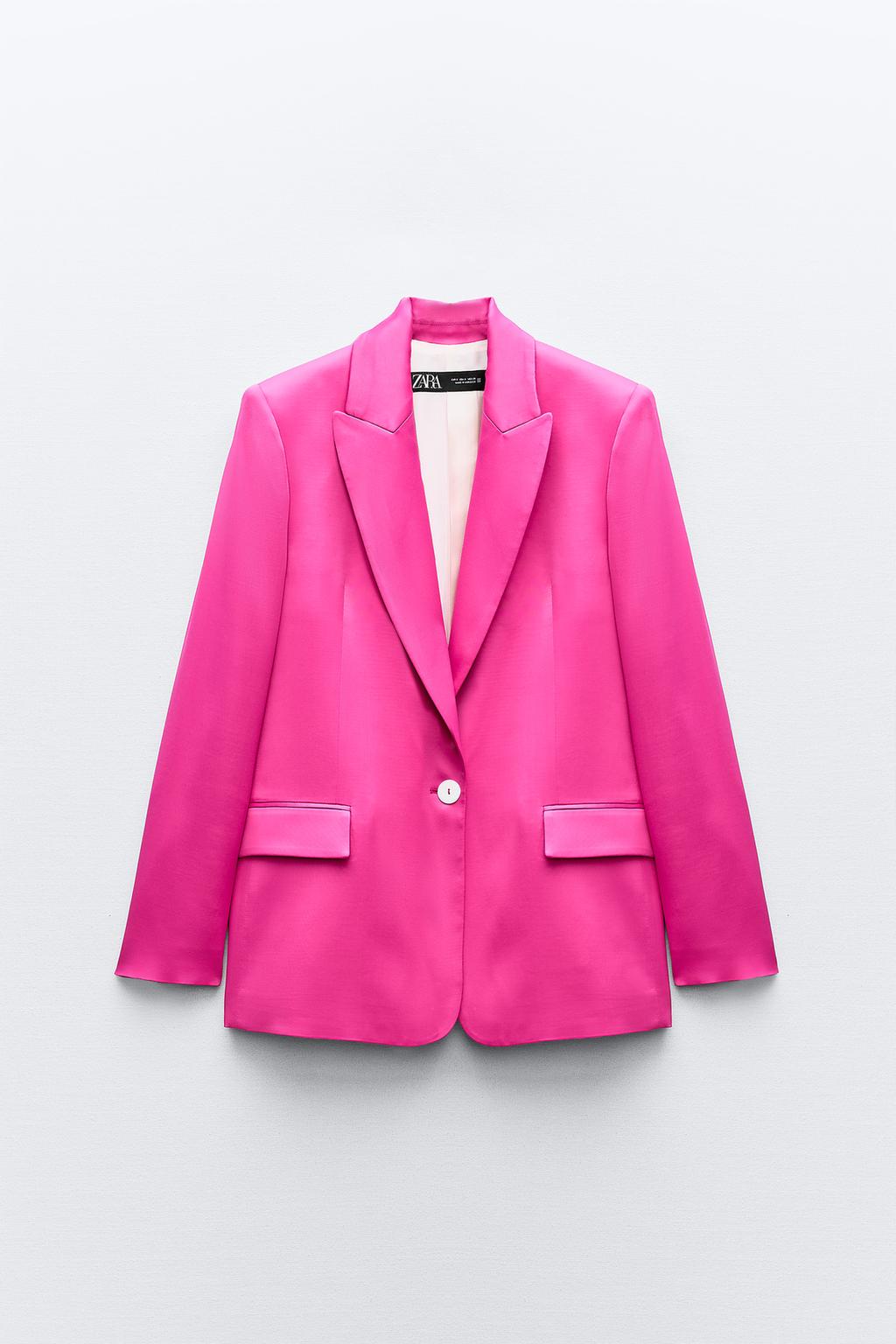 ENSEMBLE BLAZER | PANTALON SATINÉ COUPE DROITE