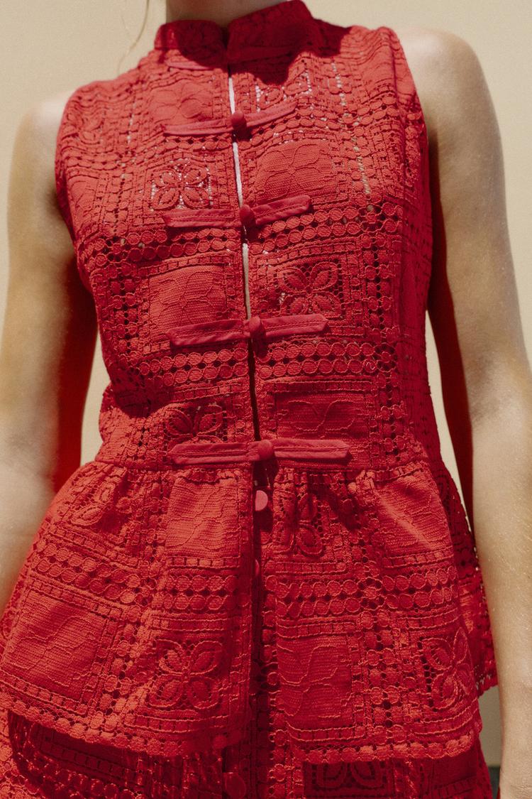 SHORT EN GUIPURE