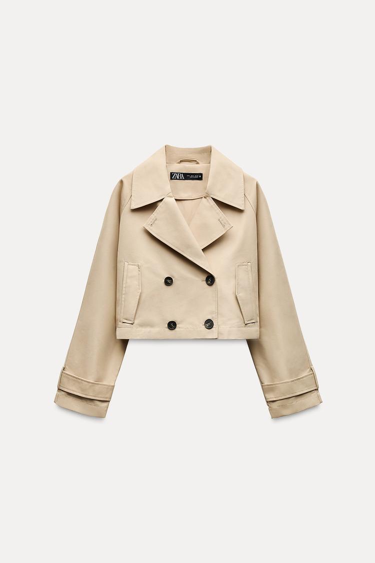 VESTE COURTE STYLE TRENCH