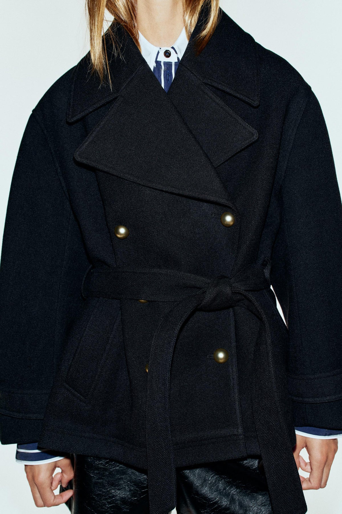 CHEMISE EN POPELINE À RAYURES