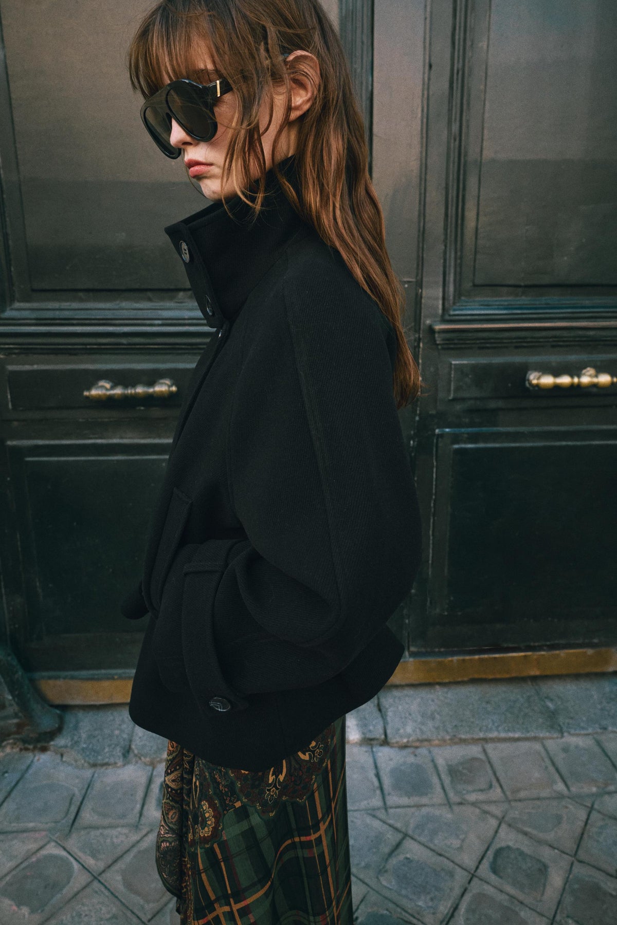 JUPE MI-LONGUE À IMPRIMÉ ASYMÉTRIQUE