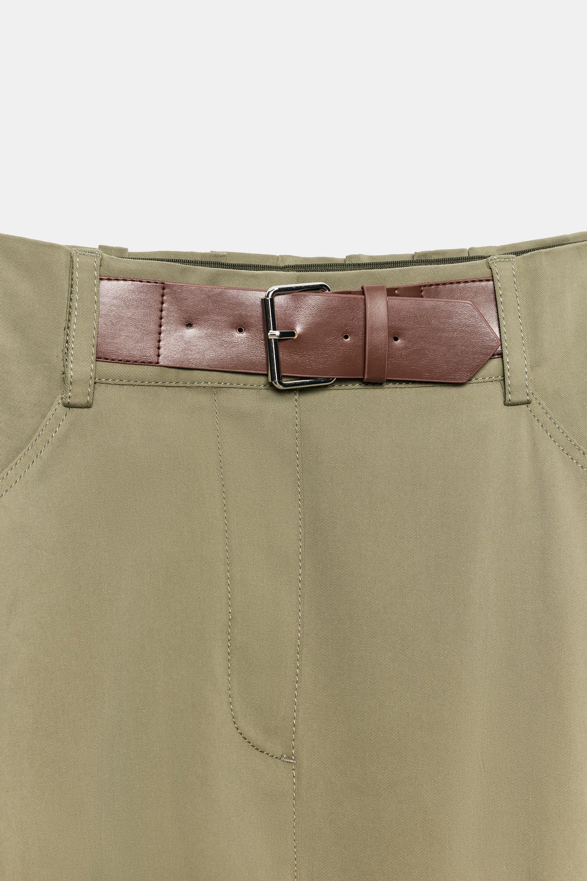 MIDI SKIRT WITH BELT