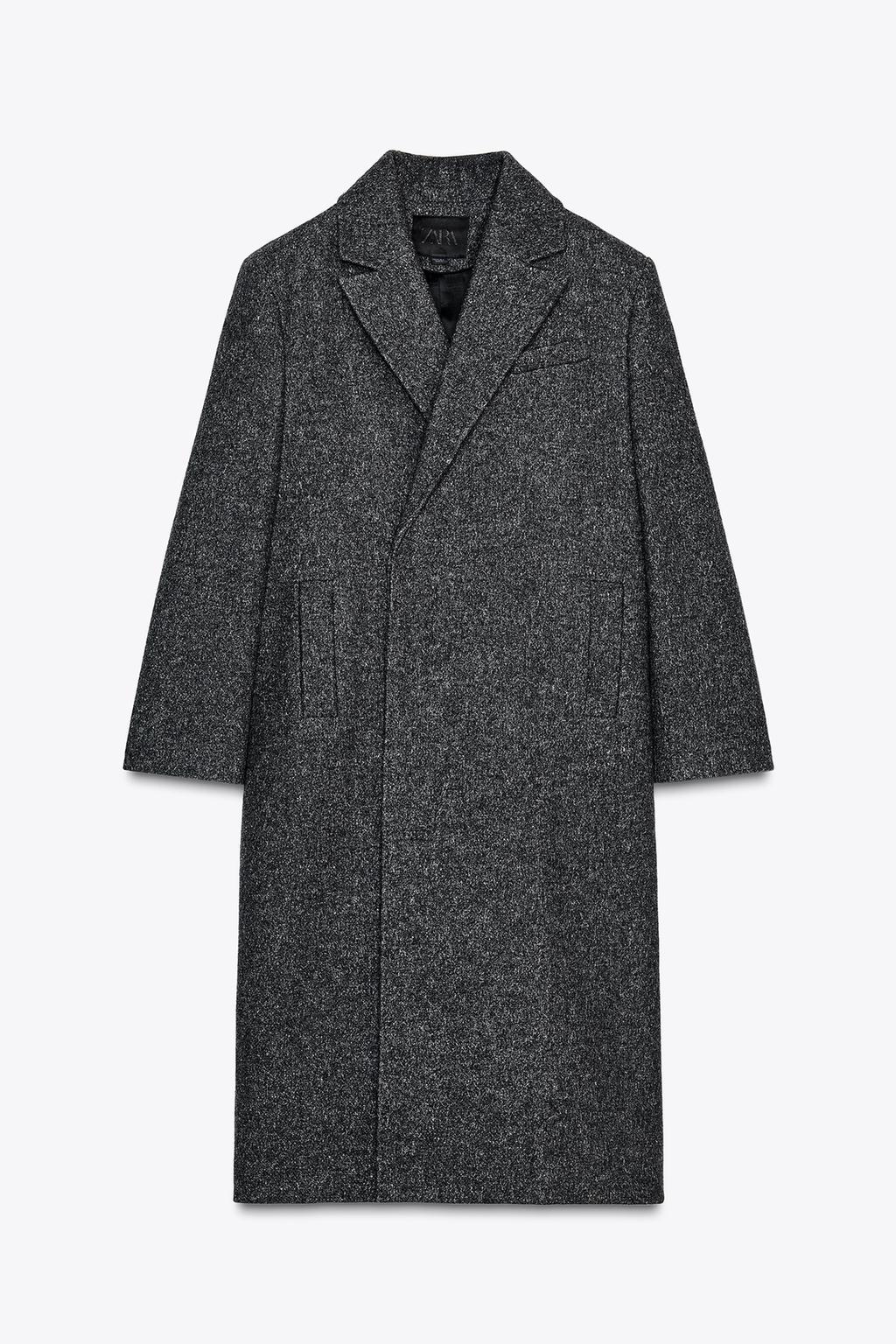 MANTEAU OVERSIZE EN LAINE MÉLANGÉE ZW COLLECTION