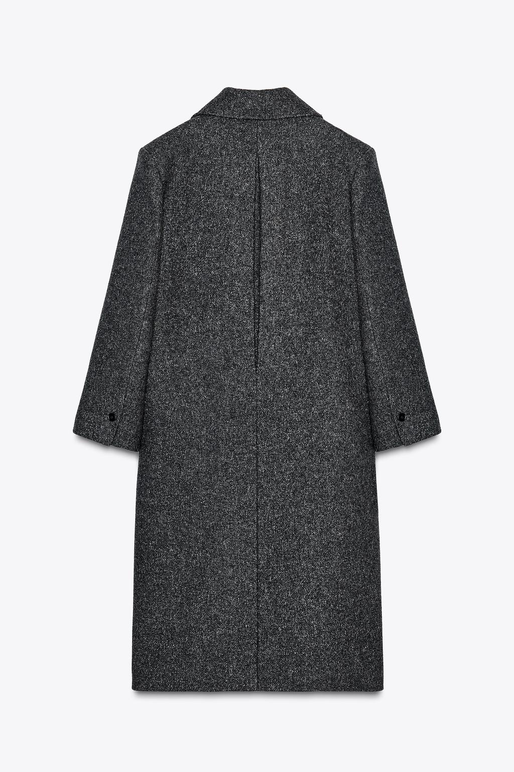 MANTEAU OVERSIZE EN LAINE MÉLANGÉE ZW COLLECTION