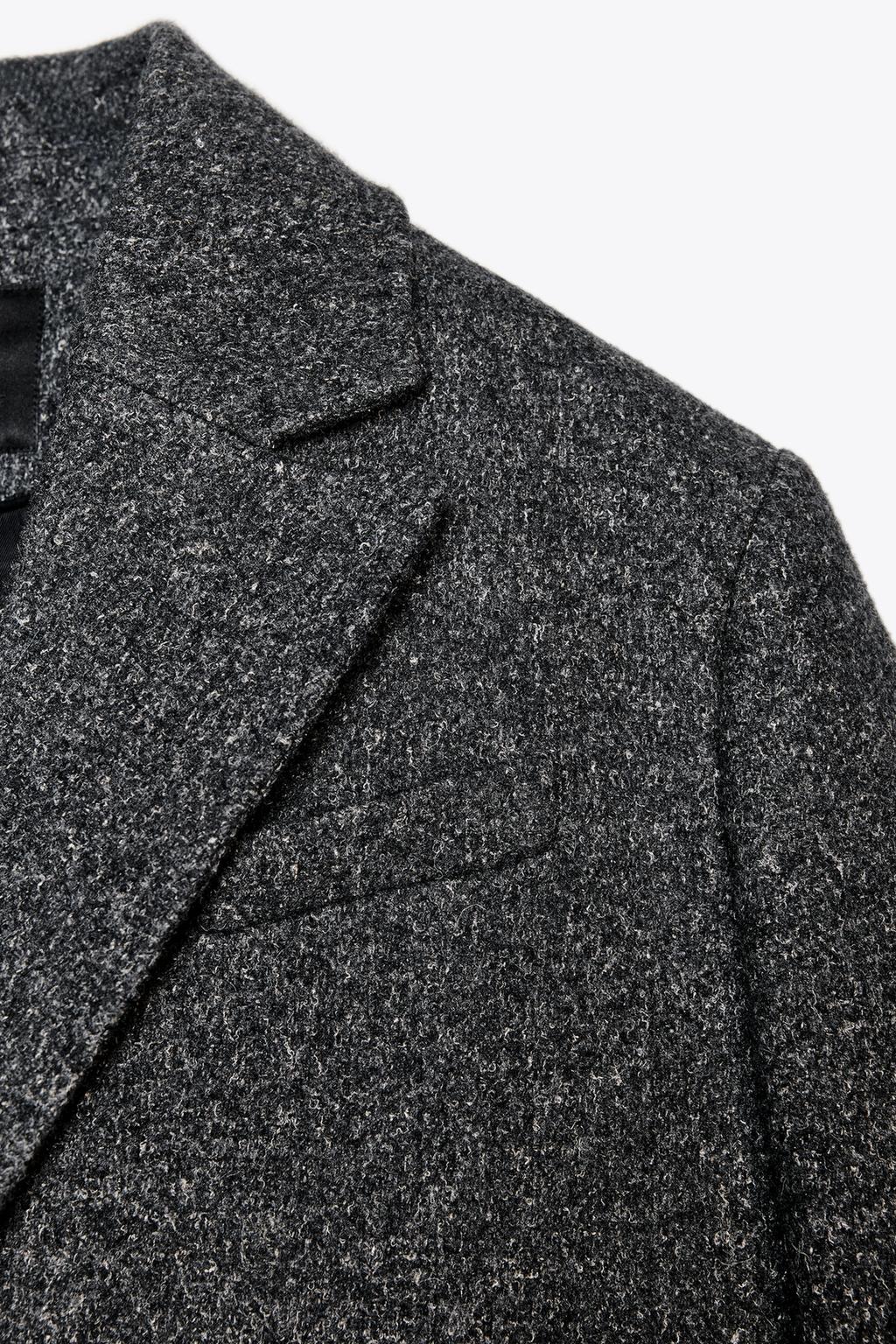 MANTEAU OVERSIZE EN LAINE MÉLANGÉE ZW COLLECTION