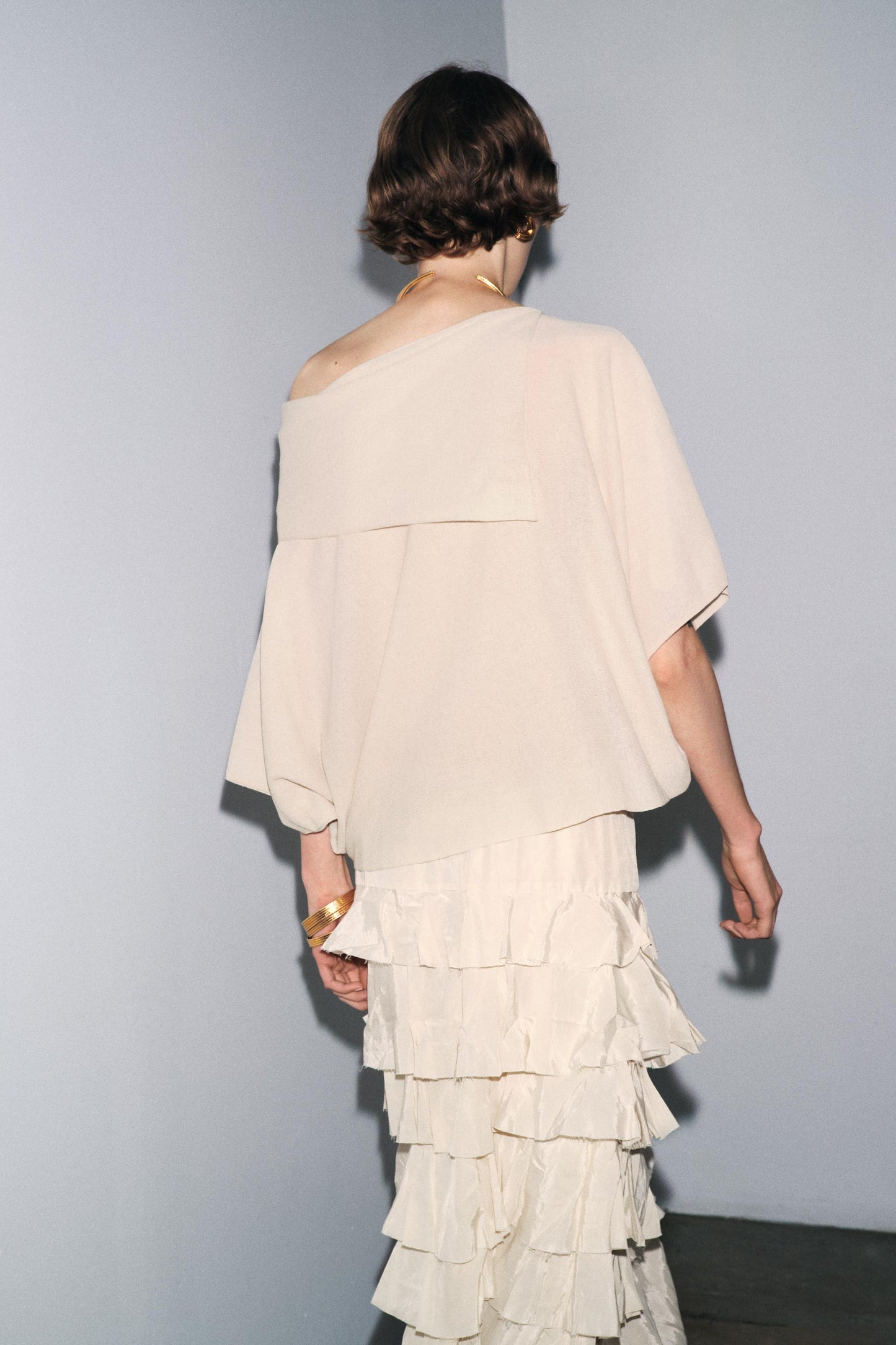 ZW COLLECTION COTTON GAUZE SKIRT