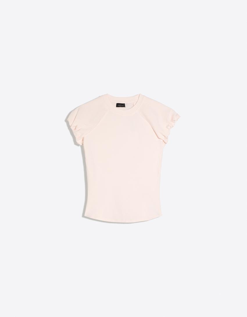 T-SHIRT À MANCHES RAGLAN ET VOLUME  BOUFFANT