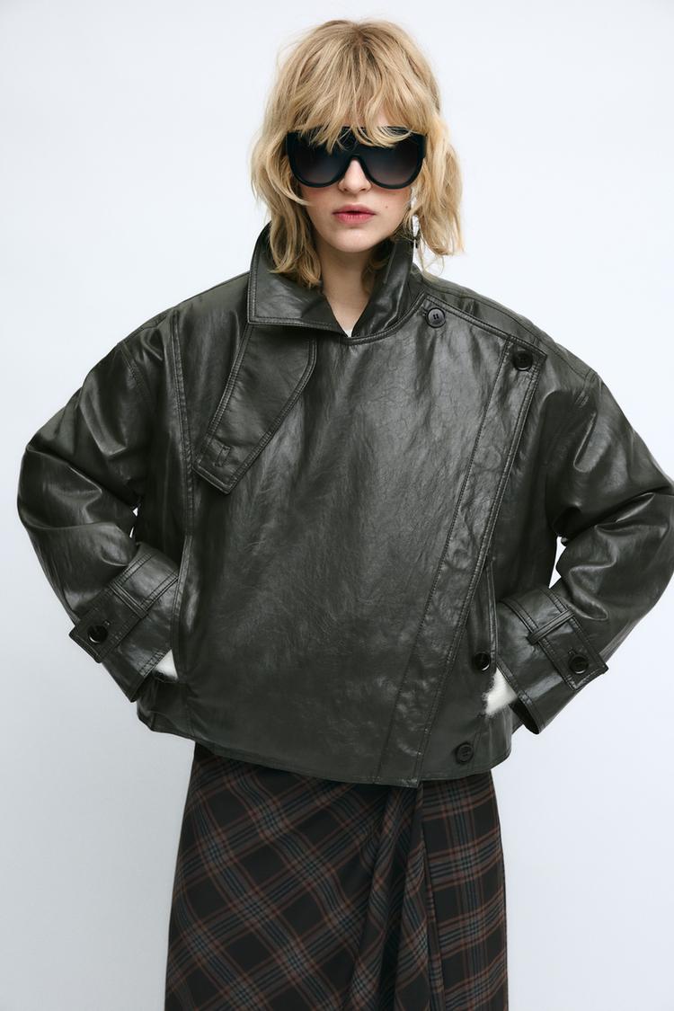 ZW COLLECTION DRAPED CHECK SKIRT