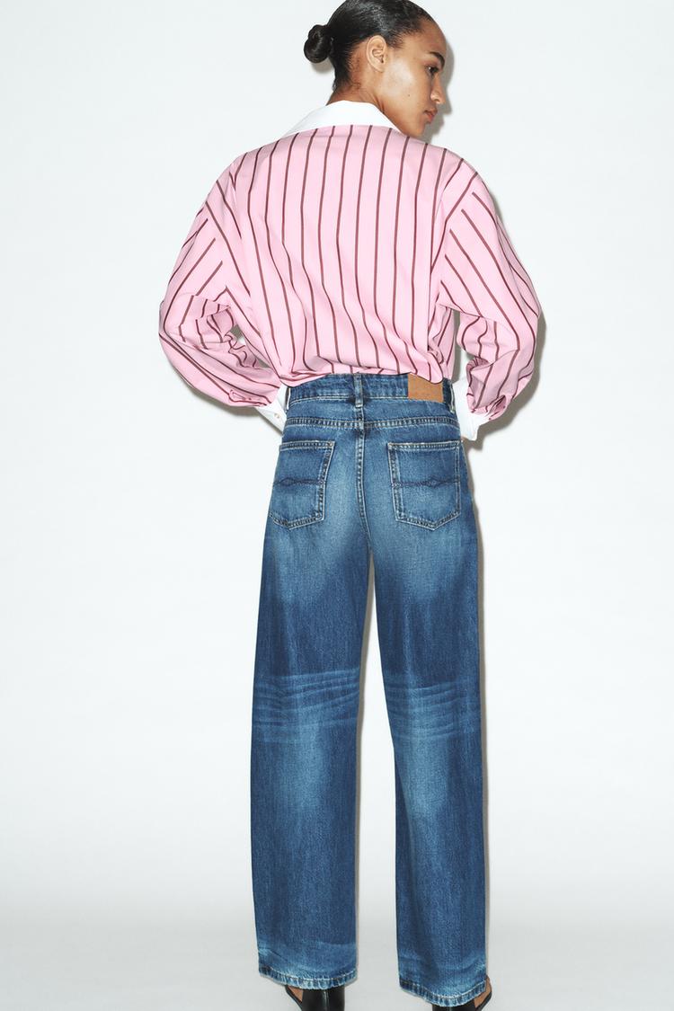 CHEMISE EN POPELINE À RAYURES
