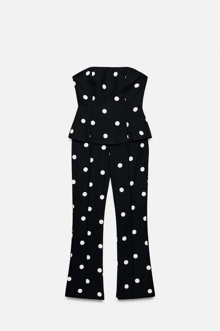 COMBINAISON BUSTIER À POIS