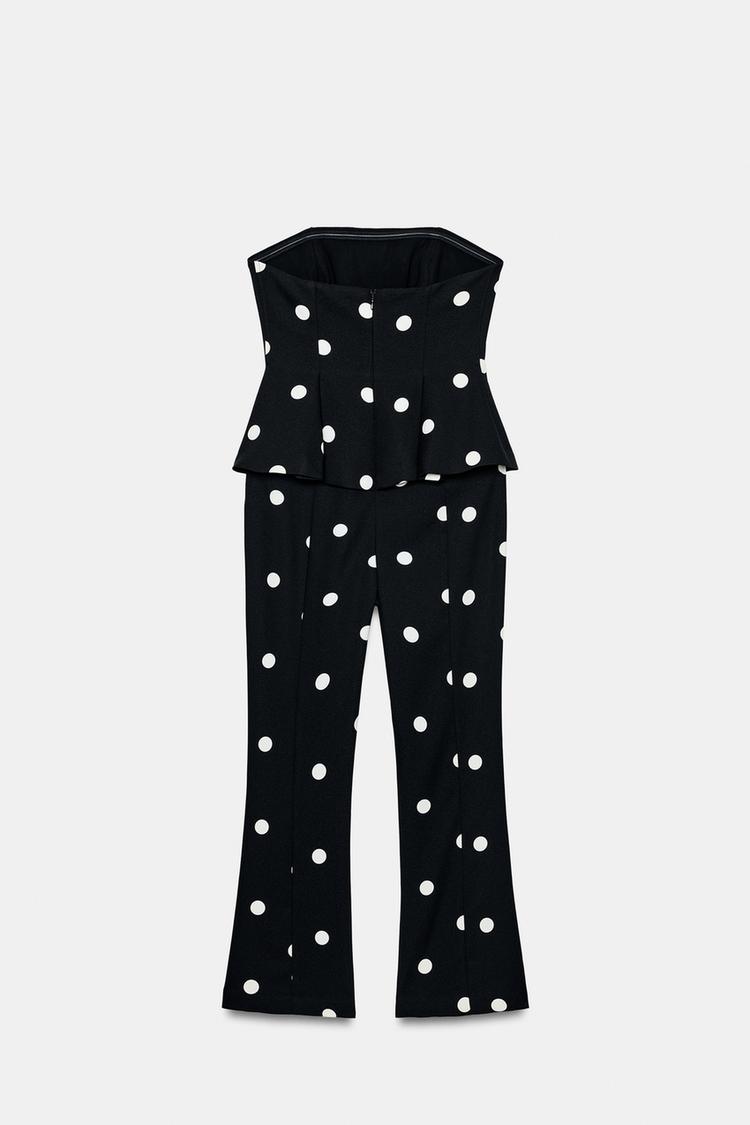COMBINAISON BUSTIER À POIS
