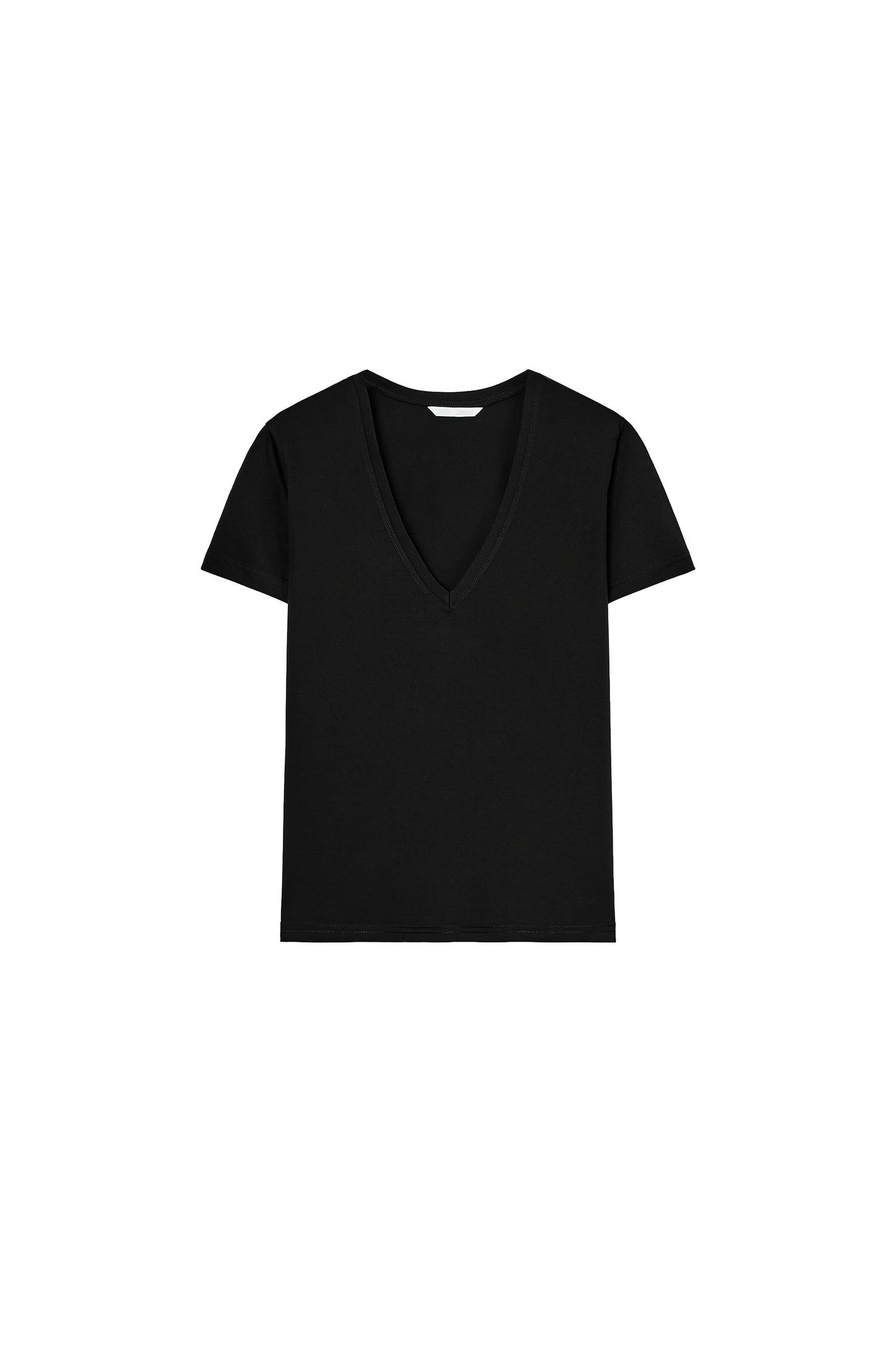 T-SHIRT FLUIDE COL EN V