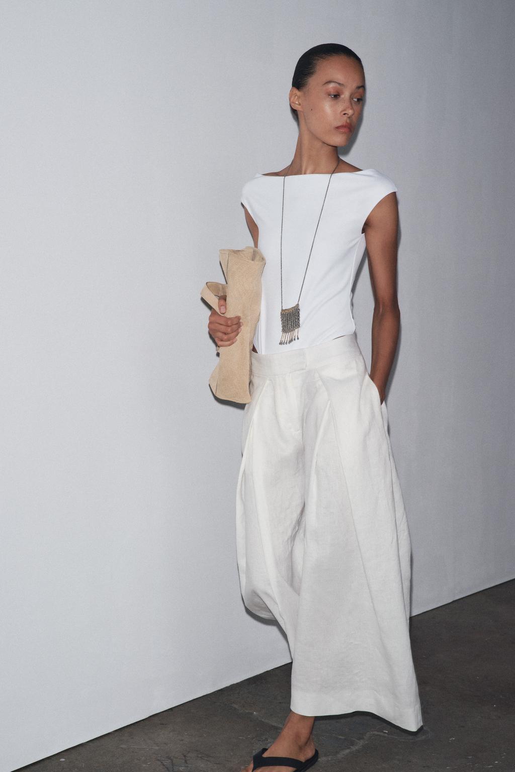PANTALON VOLUME À PINCES ZW COLLECTION