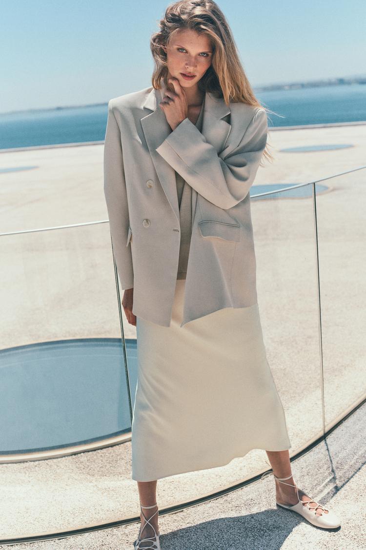 JUPE MI-LONGUE SATINÉE